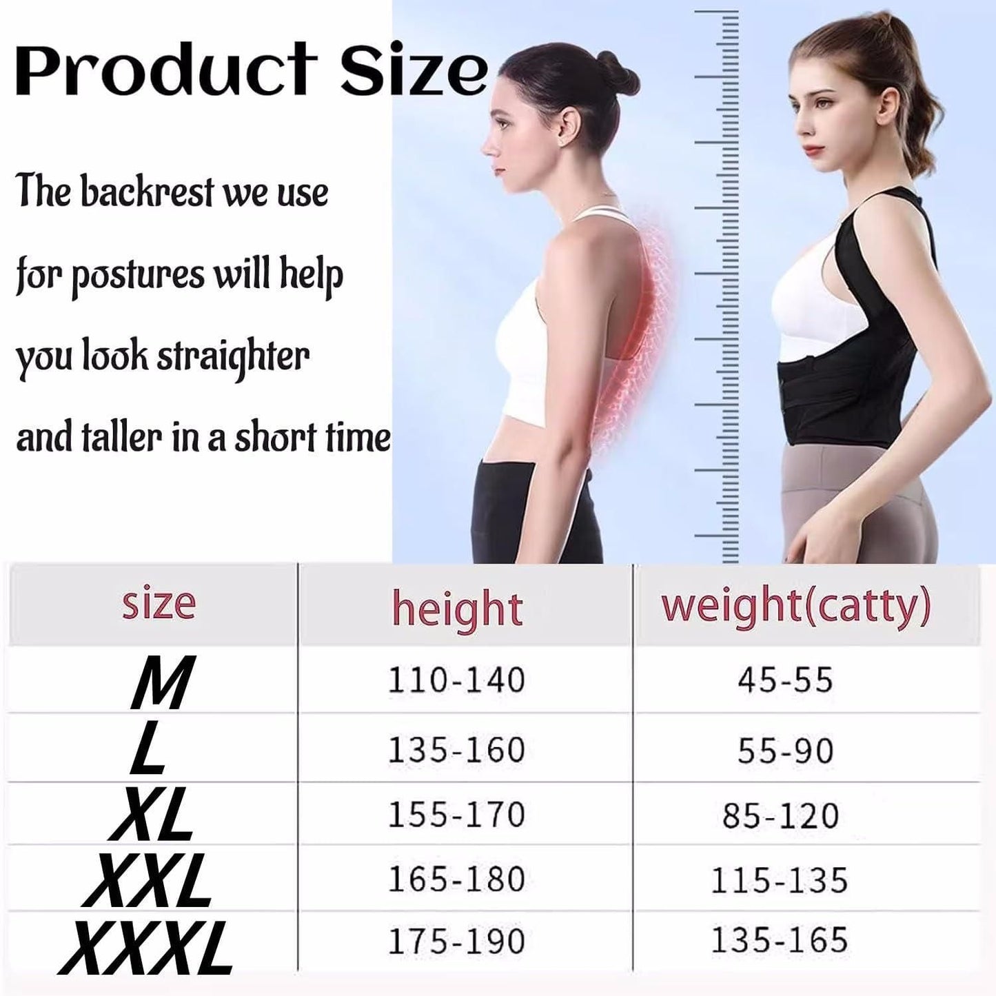 Adjustable Back Posture Corrector Belt